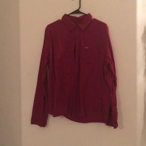 Men’s long sleeve hollister button shirt Large